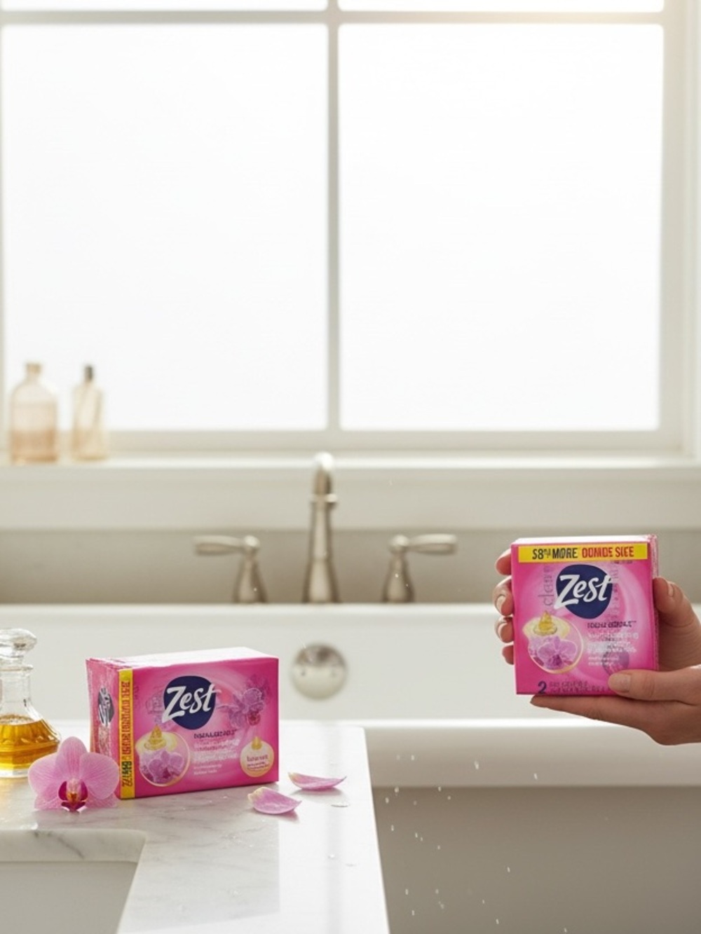 🆕 Zest Indulgence Moisturizing Lush Orchid and Almond Oil Soap- 4 Bars